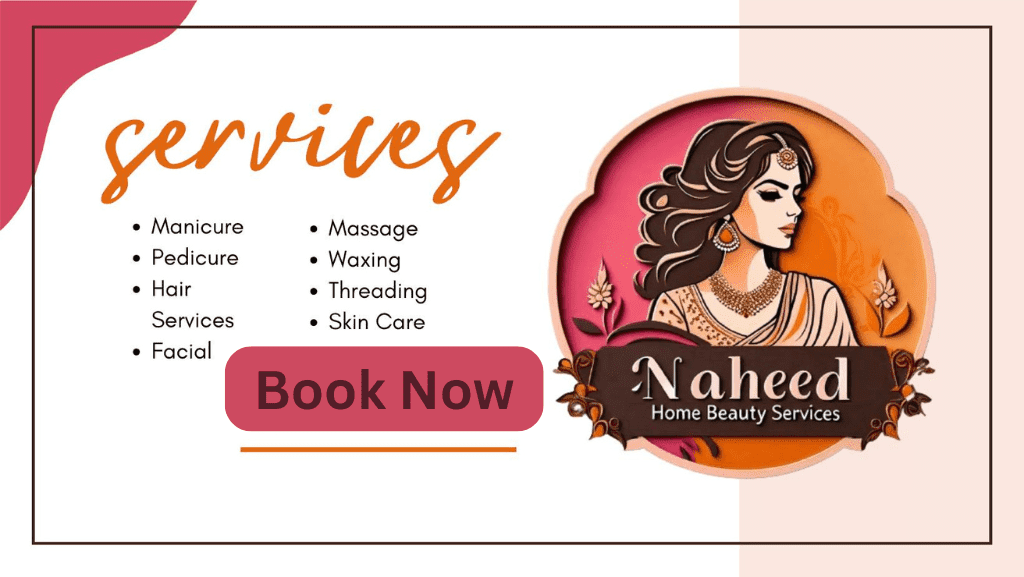 Naheed Beauty Home Services Banner
